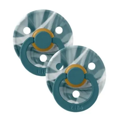 BIBS 02 SUCETTES PACIFIER FOREST LAKE WHITE SIZE 2