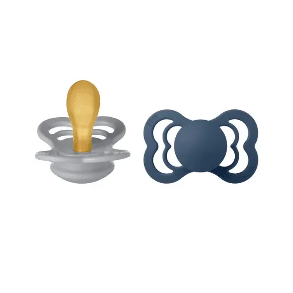 BIBS 2 SUCETTE CLOUD STEEL BLUE SIZE 2