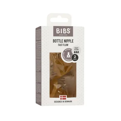 BIBS TETINES BIBERON A DEBIT RAPIDE 2 PIECES