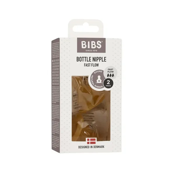 BIBS TETINES BIBERON A DEBIT RAPIDE 2 PIECES