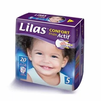 LILAS CONFORT MAX ACTIF COUCHE BB 15-25 KG 20 PIECES