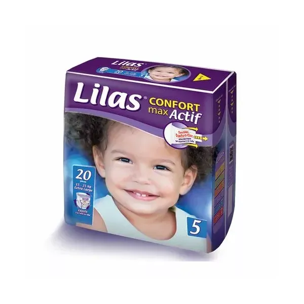 LILAS CONFORT MAX ACTIF COUCHE BB 15-25 KG 20 PIECES