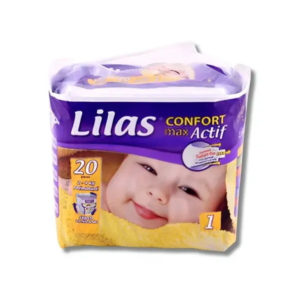 LILAS CONFORT MAX ACTIF COUCHE BB 2-4 KG 20 PIECES