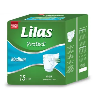 LILAS COUCHES ADULTES CONFORT PROTECT MEDIUM 15 PIECES