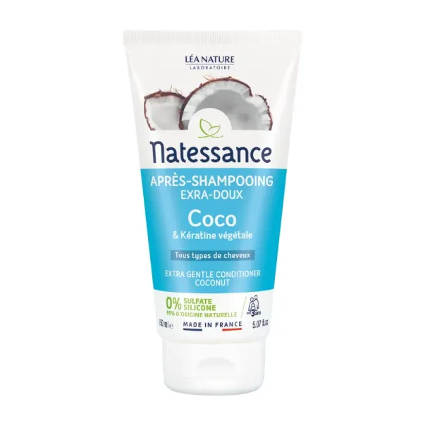 NATESSANCE APRES SHAMPOOING COCO EXTRA DOUX  150 ML