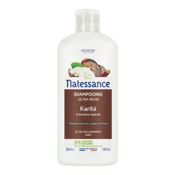 NATESSANCE SHAMPOING CREME KARITE 250ML