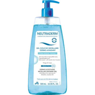 NEUTRADERM GEL DOUCHE MICELLAIRE DERMO-APAISANT 500ML