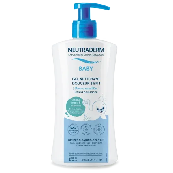 NEUTRADERM BABY GEL NETTOYANT DOUCEUR 3 EN 1 400ML