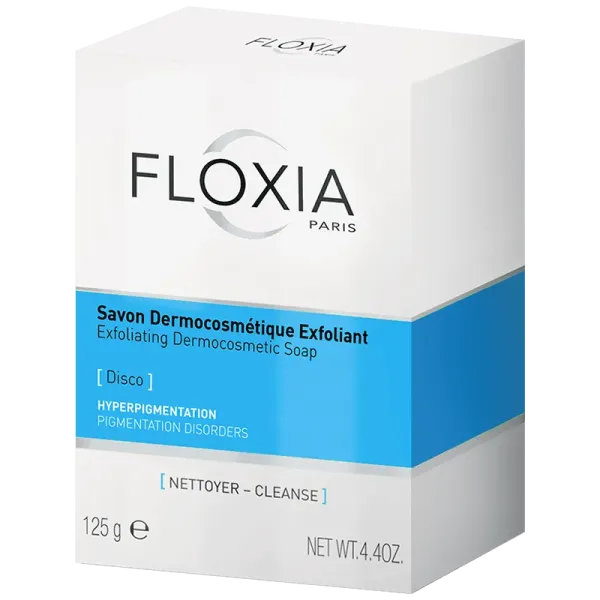 FLOXIA SAVON DERMOCOSMETIQUE EXFOLIANT ECLAIRCISSANT DISCO 125G