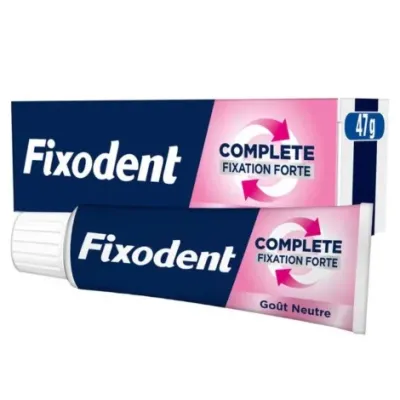 FIXODENT CREME ADHESIVE FIXATION FORTE GOUT NEUTRE 47G