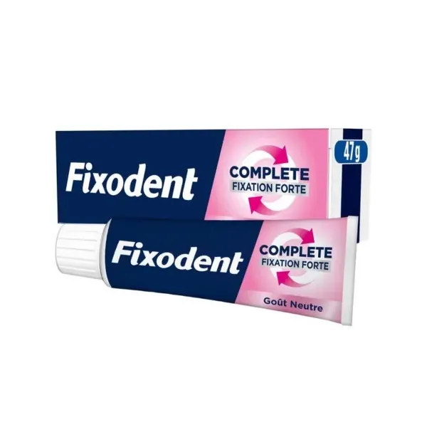 FIXODENT CREME ADHESIVE FIXATION FORTE GOUT NEUTRE 47G