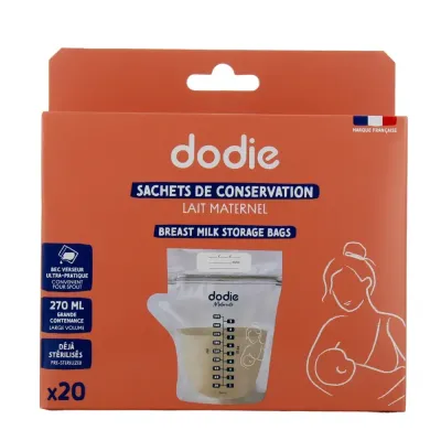 DODIE 20 SACHETS DE CONSERVATION DE LAIT MATERNEL