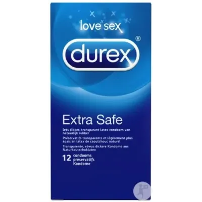 DUREX PRESERVATIF EXTRA SAFE BT 12
