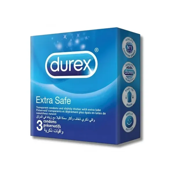 DUREX PRESERVATIF EXTRA SAFE BT 3