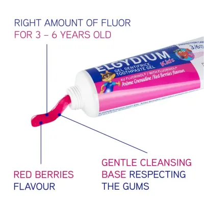 ELGYDIUM DENTIFRICE KIDS GRENADINE 50ML