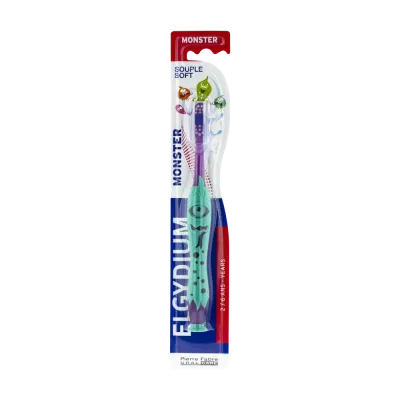 ELGYDIUM MONSTER KIDS BROSSE A DENTS SOUPLE 2/6 ANS