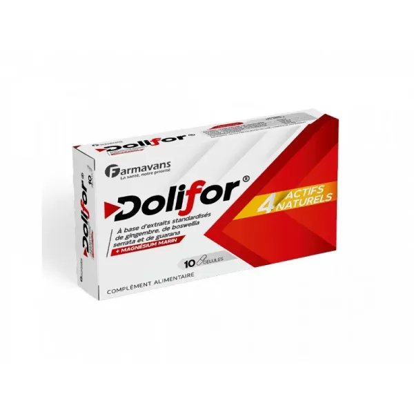 FARMAVANS DOLIFOR 4 ACTIFS NATURELS 10 GELULES
