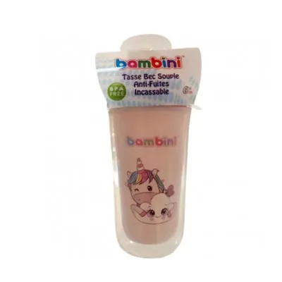 BAMBINI TASSE BEC SOUPLE ANTI-FUITES INCASSABLE