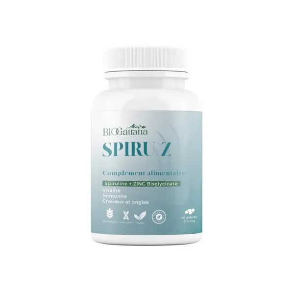 BIO GATRANA SPIRU-Z 50MG 60 GELULES