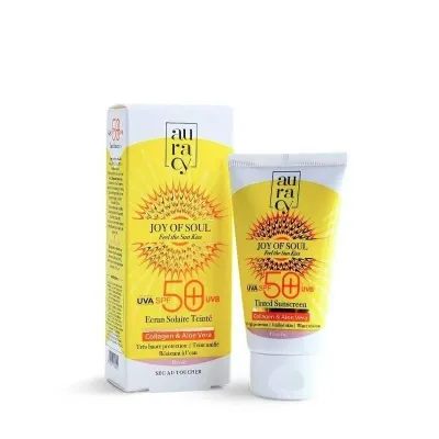 AURACY JOY OF SOUL ECRAN SOLAIRE TEINTE ROSE SPF 50+ 50GR
