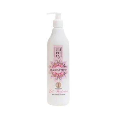 AURACY PEACE OF MIND LAIT HYDRATANT VISAGE ET CORPS ROSE INDIENNE & THE VERT 400ML