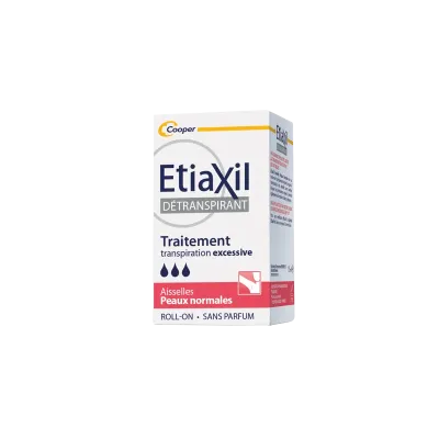 ETIAXIL ROLL-ON DETRANSPIRANT AISSELLES PEAUX NORMALES 15ML