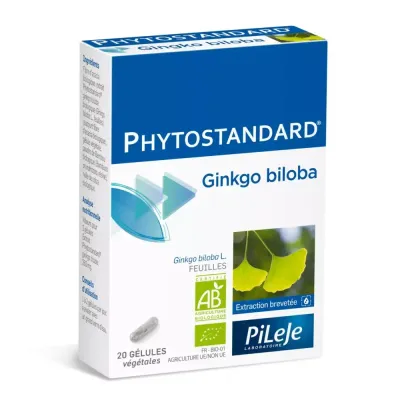 PILEJE PHYTOSTANDARD GINKGO BILOBA 20 GELULES VEGETALES