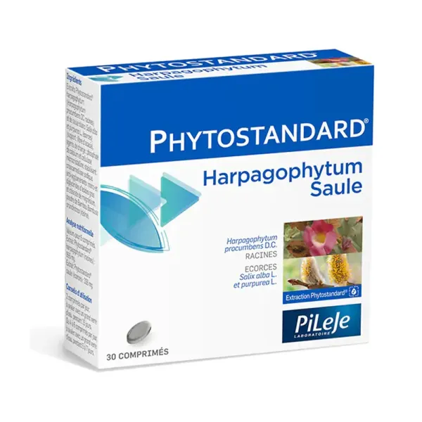 PILEJE PREVENT PHYTOSTANDARD D'HARPAGOPHYTUM ET DE SAULE 30 COMPRIMES