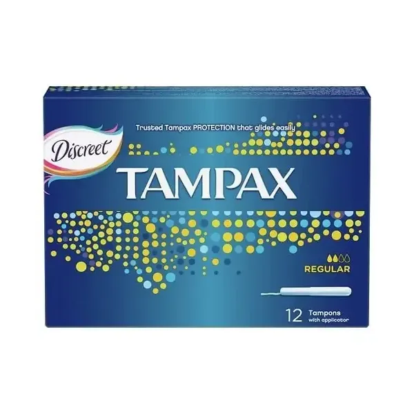 TAMPAX TAMPONS REGULAR 12 PIECES