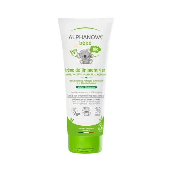 ALPHANOVA BEBE BIO CREME DE LINIMENT 4EN1 200ML