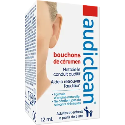 AUDICLEAN BOUCHONS DE CÉRUMEN 12ML