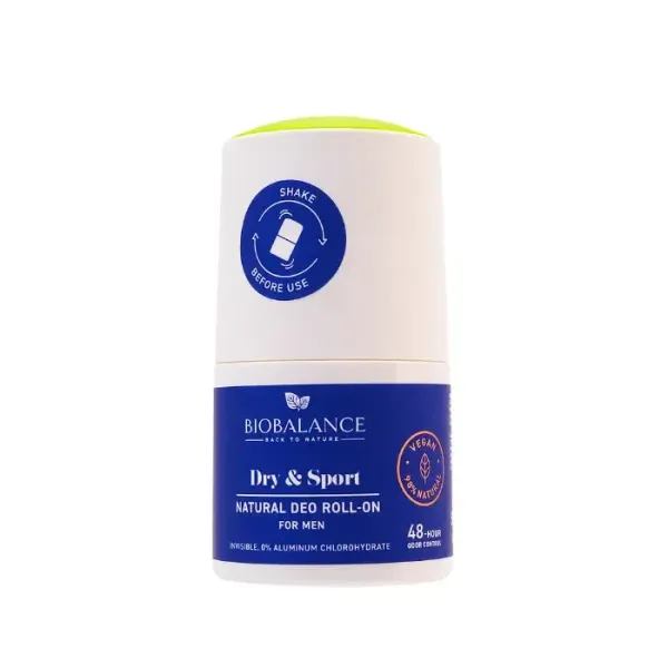 BIOBALANCE DRY & SPORT ROLL ON NATURAL FOR MEN 48H 50ML