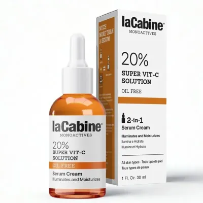 LA CABINE MONOACTIVES 20% SUPER VIT C SOLUTION SERUM CREME 30ML