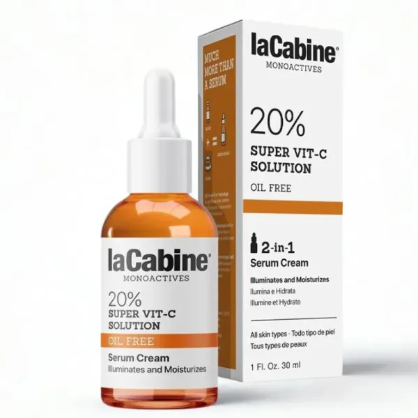 LA CABINE MONOACTIVES 20% SUPER VIT C SOLUTION SERUM CREME 30ML