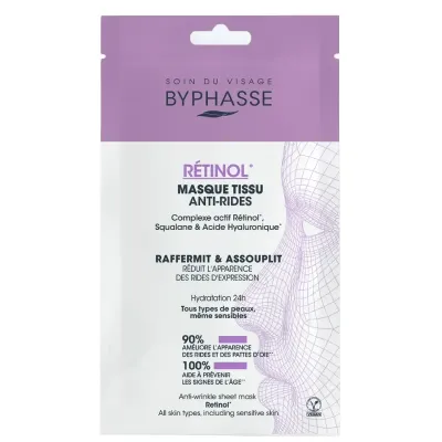 BYPHASSE MASQUE TISSU ANTI-RIDES RÉTINOL SKIN BOOSTER 18ML