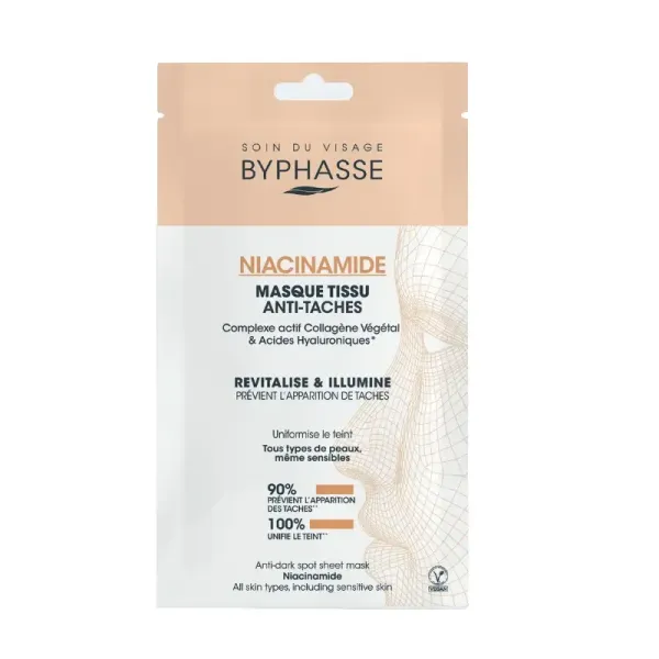 BYPHASSE MASQUE TISSU ANTI-TACHES NIACINAMIDE SKIN BOOSTER 18ML