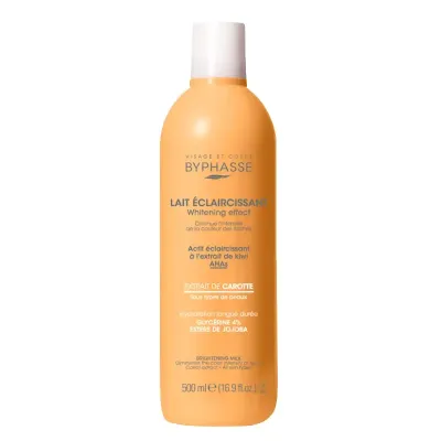 BYPHASSE LAIT CORPOREL ÉCLAIRCISSANTE WHITENING EFFECT EXTRAIT DE CAROTTE 500ML