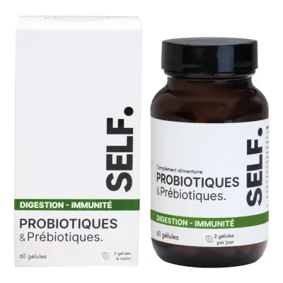 SELF PROBIOTIQUES ET PRÉBIOTIQUES 60 GÉLULES