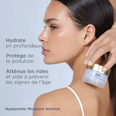 ISDIN CREME HYDRATANTE A L'ACIDE HYALURONIQUE PEAUX NORMALES A SECHES 50G