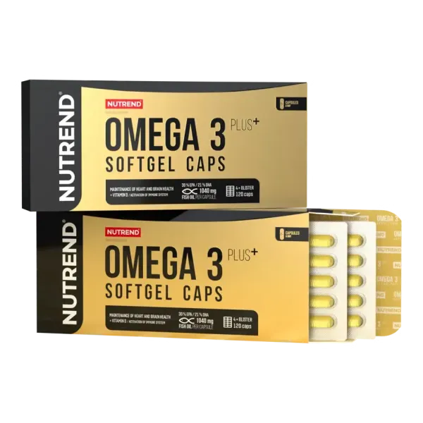NUTREND GELULES MOLLES OMEGA 3 PLUS 120 CAPSULES