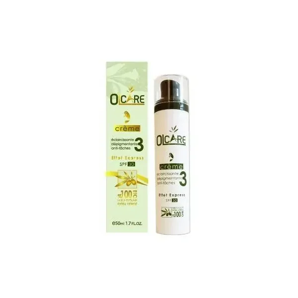 OLCARE CREME ECLAIRCISSANTE DEPIGMENTANT ANTI TACHE SPF 30
