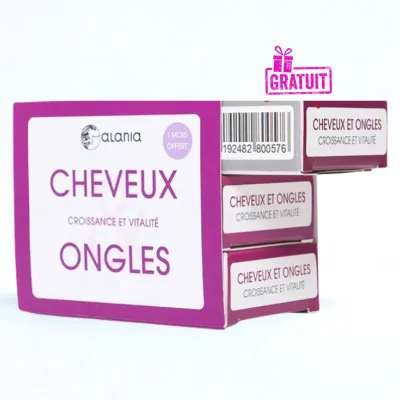 ALANIA COFFRET CHEVEUX & ONGLES CROISSANCE ET VITALITÉ 30 GÉLULES ( 3 EME OFFERT )