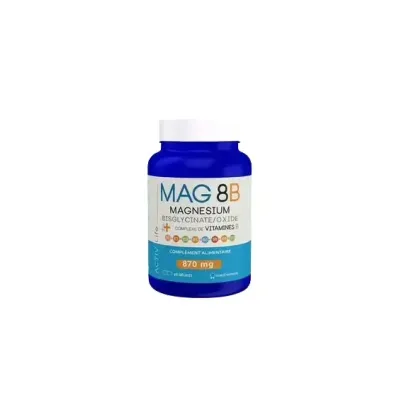 ACTIV LIFE MAG B8 MAGNÉSIUM BISGLYCINATE 60 GELULES