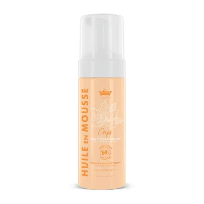 LES PETITS BAINS HUILE EN MOUSSE VANILLE FLEUR D’ORANGER 150ML