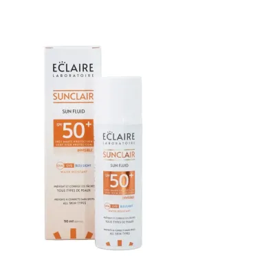 ECLAIRE SUNCLAR ECRAN FLUIDE INVISIBLE ANTI TACHES SPF 50+ 50ML