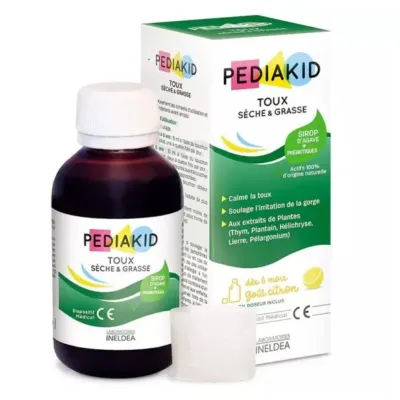 PEDIAKID TOUX SECHE ET GRASSE SIROP 125ML