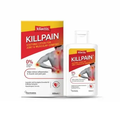 POLYPHARMA KILACTIS KILLPAIN LAIT ANTI DOULEUR CONFORT ARTICULAIRE ET MUSCULAIRE 100ML