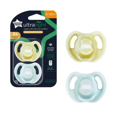 TOMMEE TIPPEE LOT DE 2 SUCETTES ULTRA LEGERE 6-18 MOIS