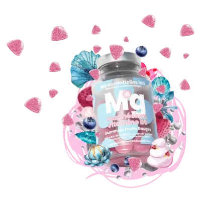 LES ESSENTIELLES LAB MAGNESIUM + VITAMINE B6 GUMMIES FRUITS ROUGES
