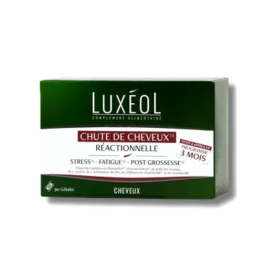 LUXEOL CHUTE DE CHEVEUX REACTIONNELLE 3 MOIS 90 GELULES